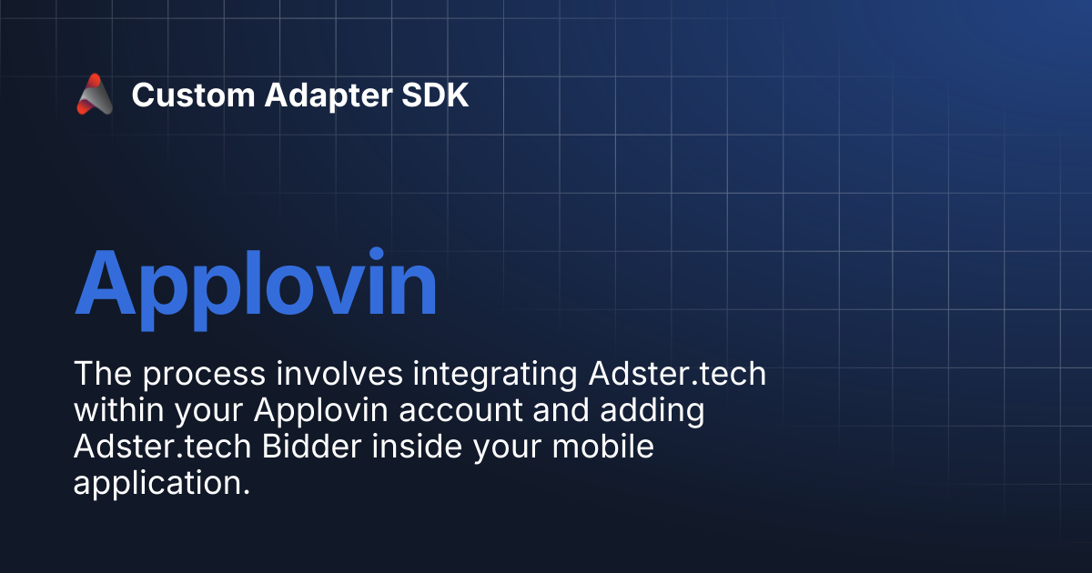 Applovin | Custom Adapter SDK